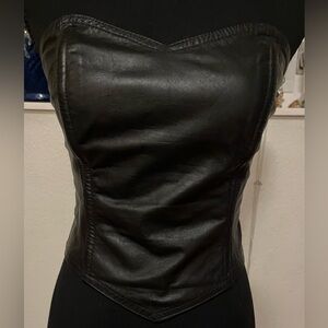 Black Sweetheart Bustier Top